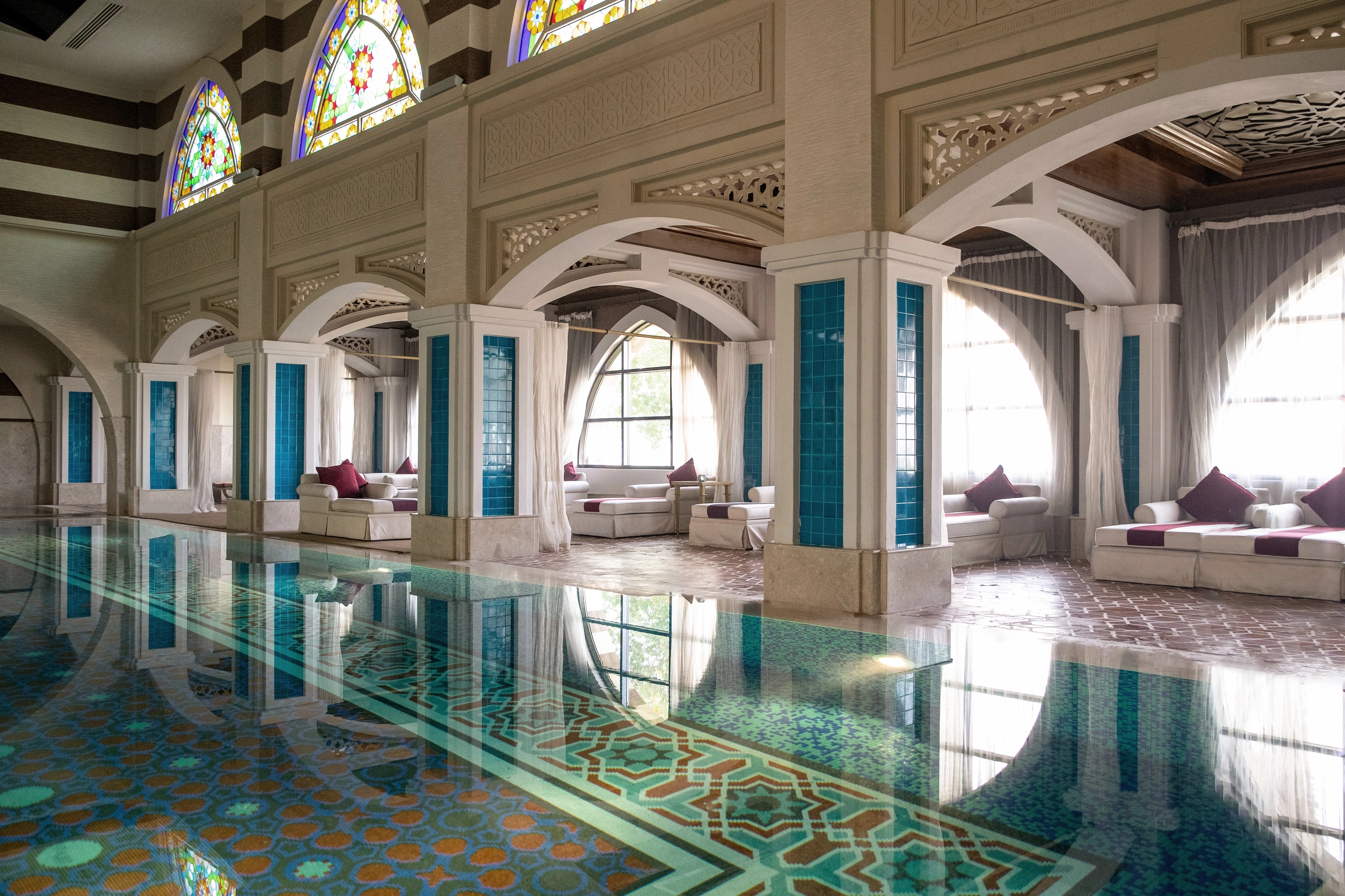 The Talise Ottoman Spa pool at Jumeirah Zabeel Saray