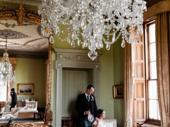 The candlelit Tenants’ Hall at Cluny Castle