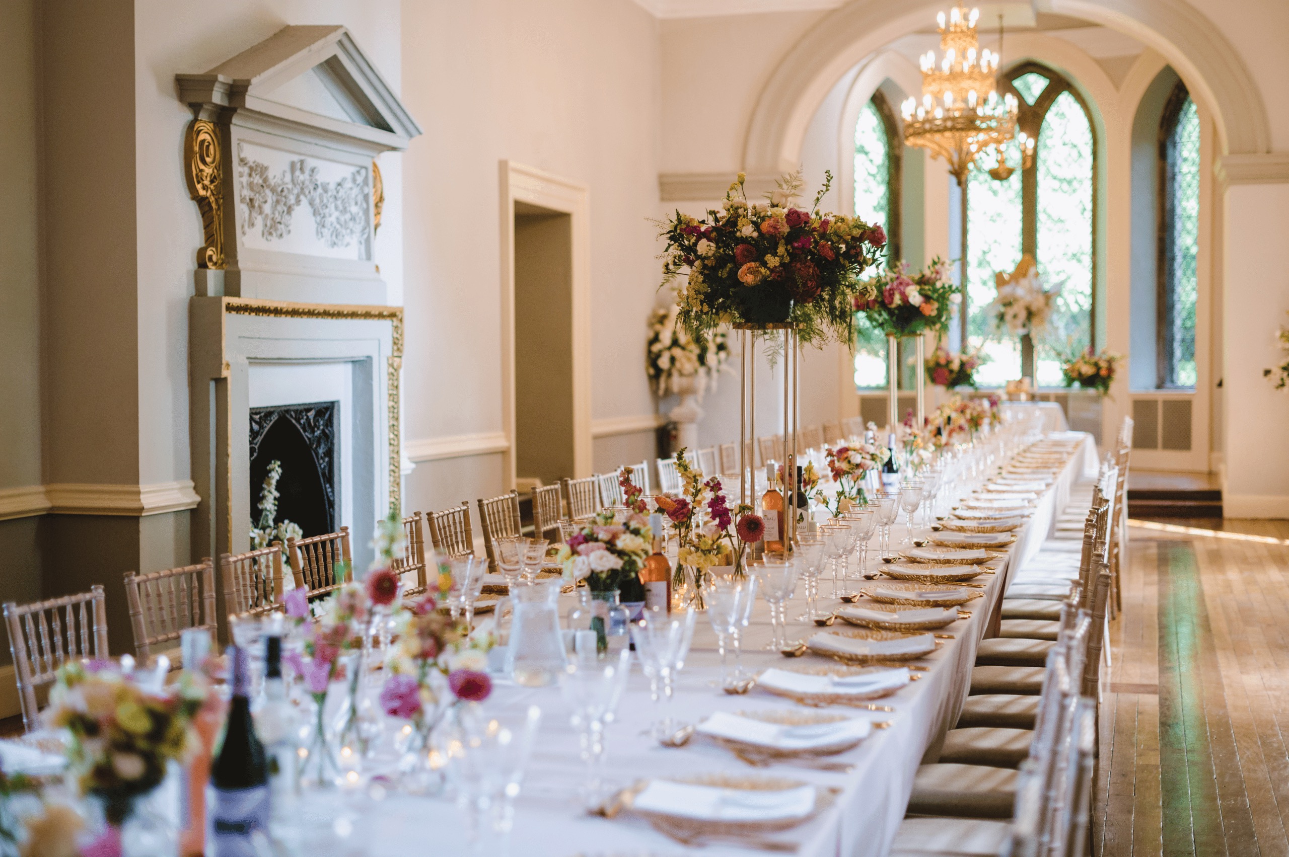 Seasonal Cooking Beneath the Chandeliers.