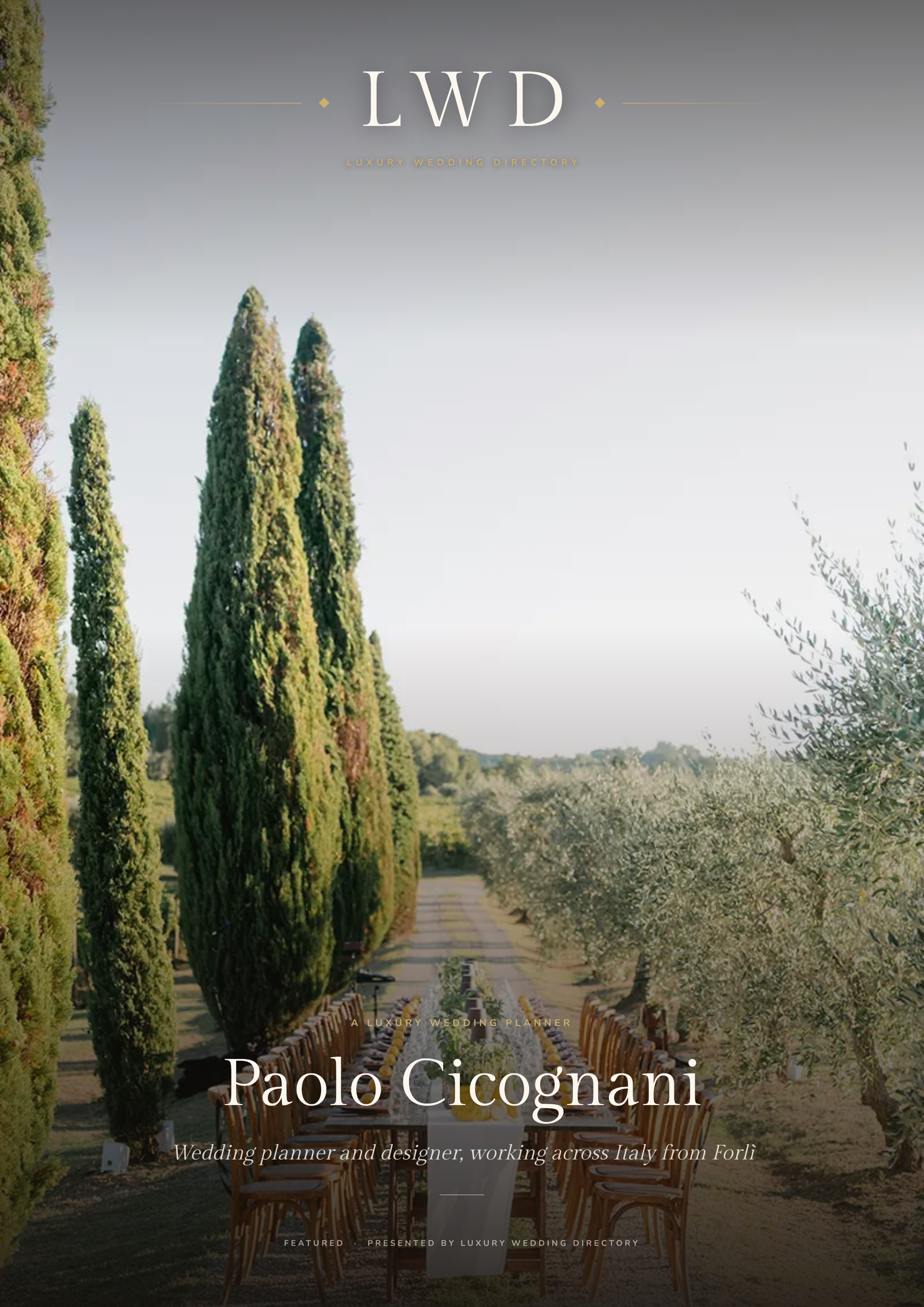 Paolo Cicognani Weddings & Events