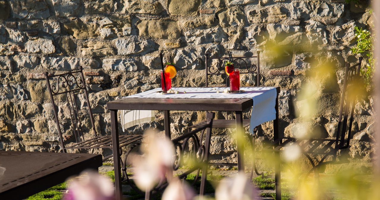 Dining at the castle