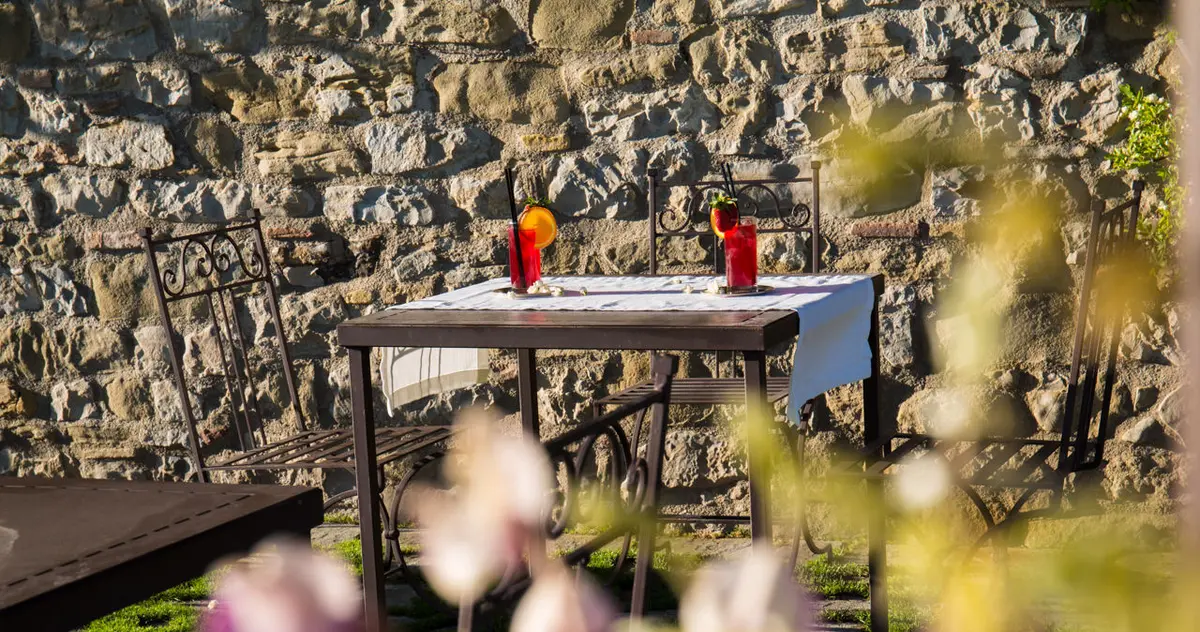 Dining at the castle