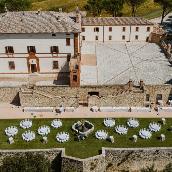 Giardino della Fontana, the formal walled garden with antique fountain
