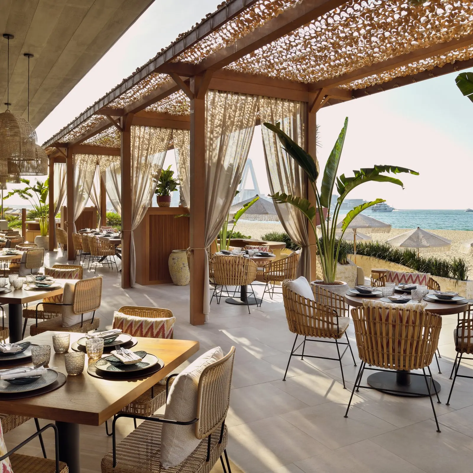 Mediterranean, Arabic, Beachfront.