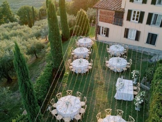 The Garden Reception from Above