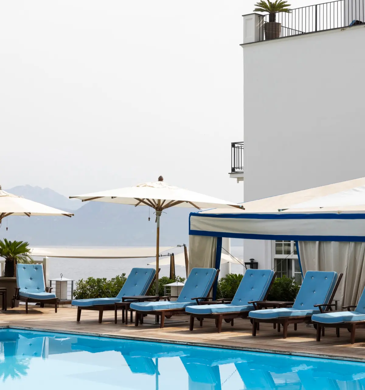 The pool and Bay of Naples at JK Place Capri