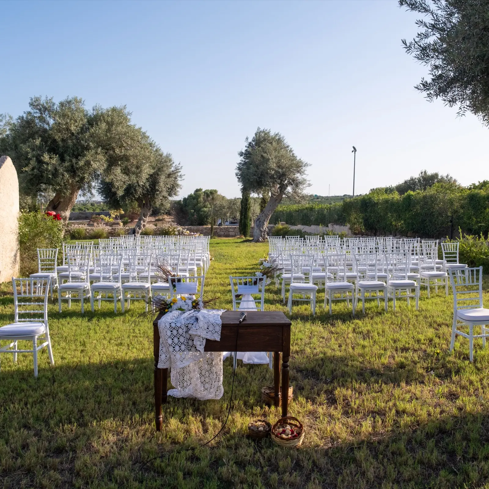 A Civil Ceremony, Courtyard to Portico.