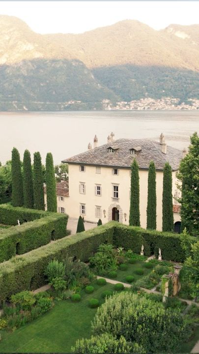 A lakeside estate, Italy