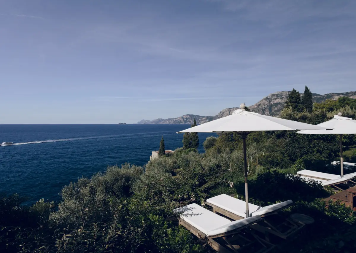 A sea-view terrace at Ca' P'a Casa Privata, Praiano