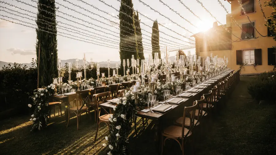 A Wedding Dinner at Golden Hour