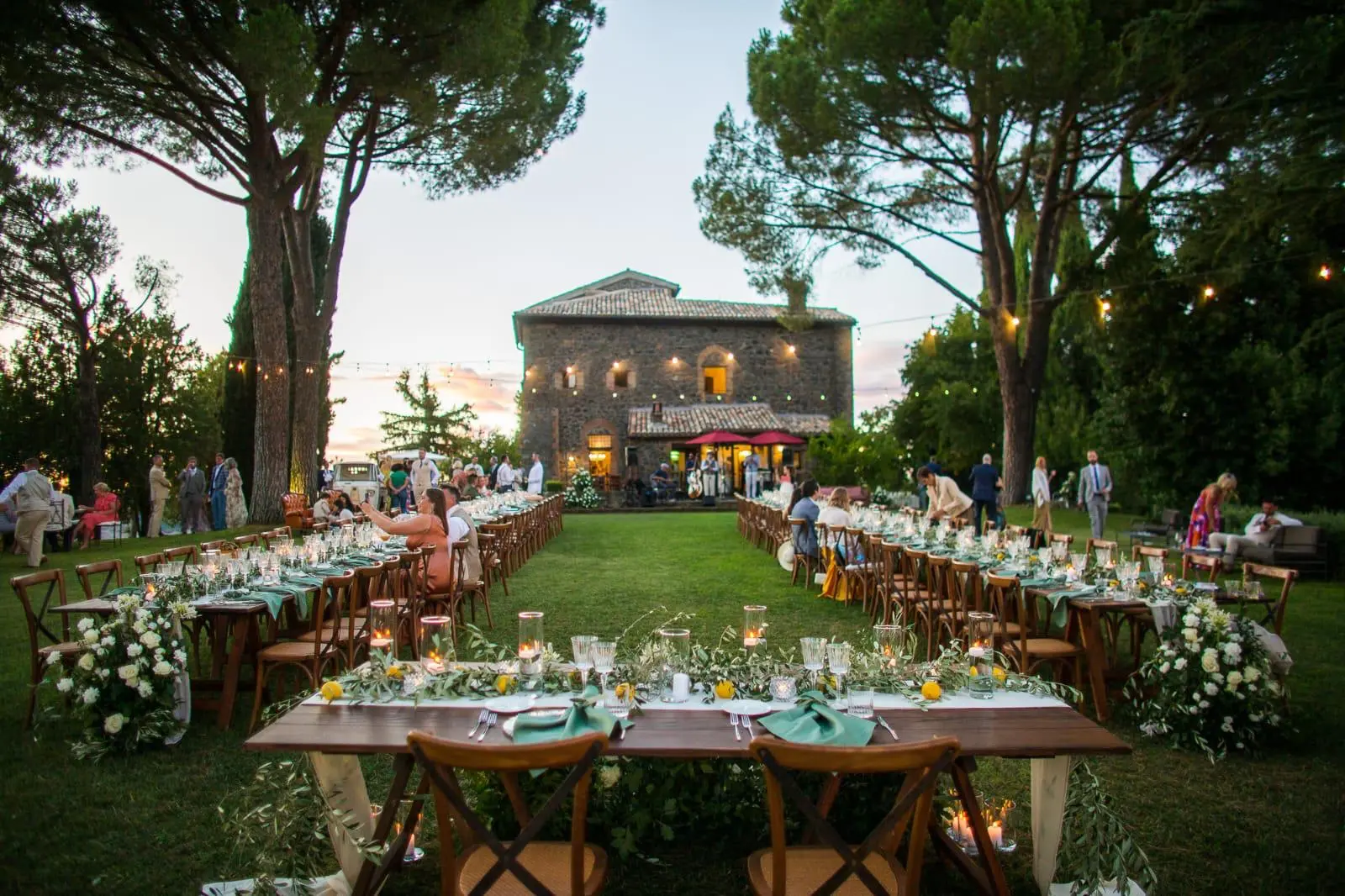 Tables Set Under the Orvieto Stars.