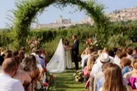 A Destination Wedding Below Assisi.