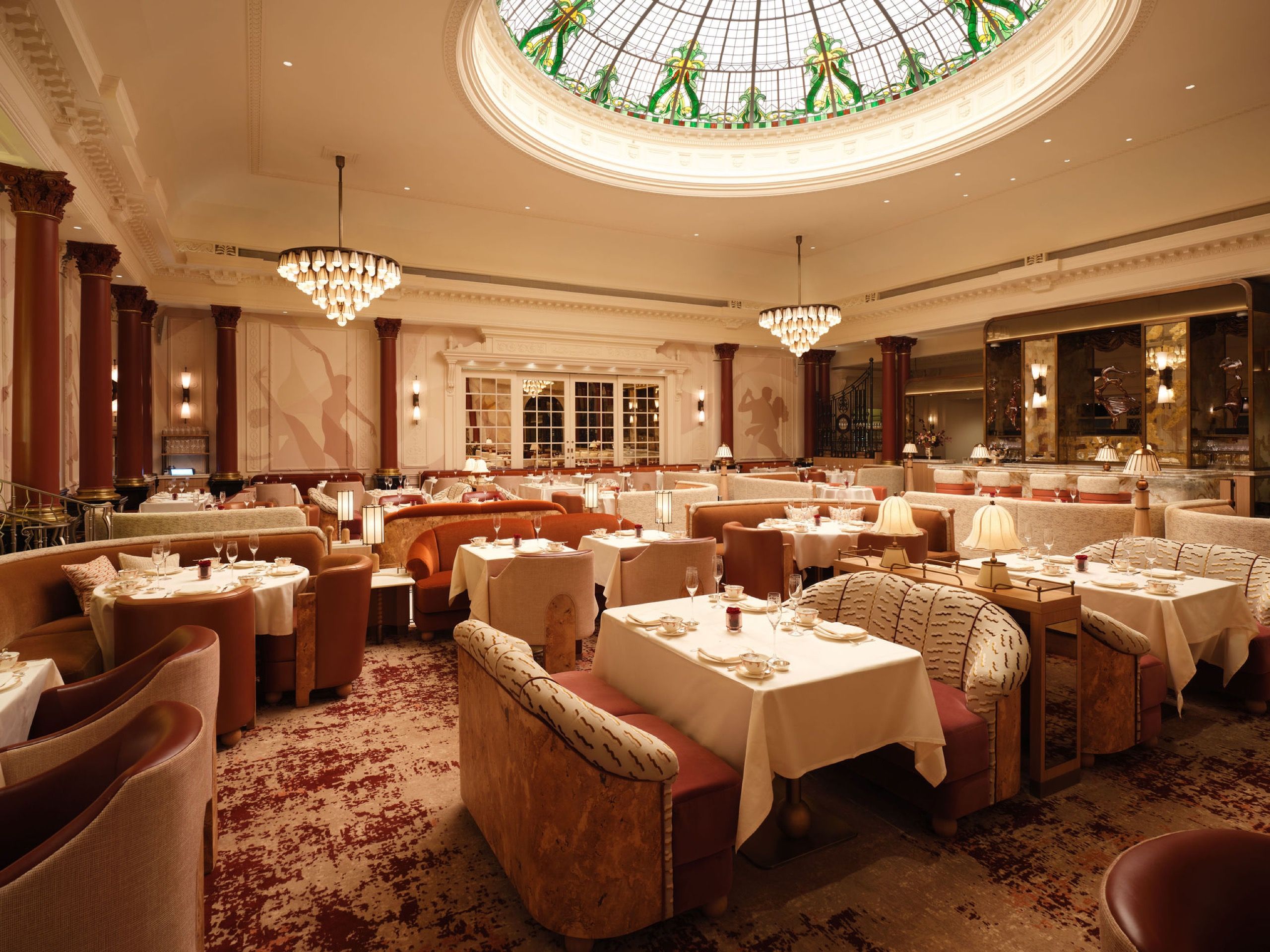 Afternoon tea in the Thames Foyer at The Savoy