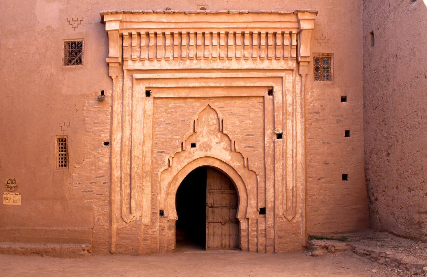 The carved gate of the fortress