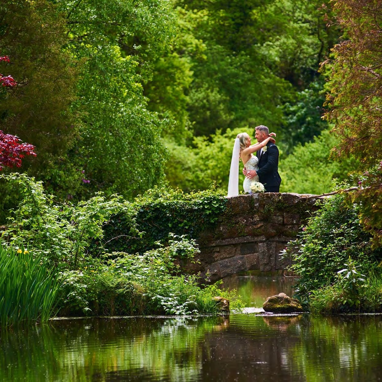 On the Castle Steps, Bovey Castle, North Bovey, England