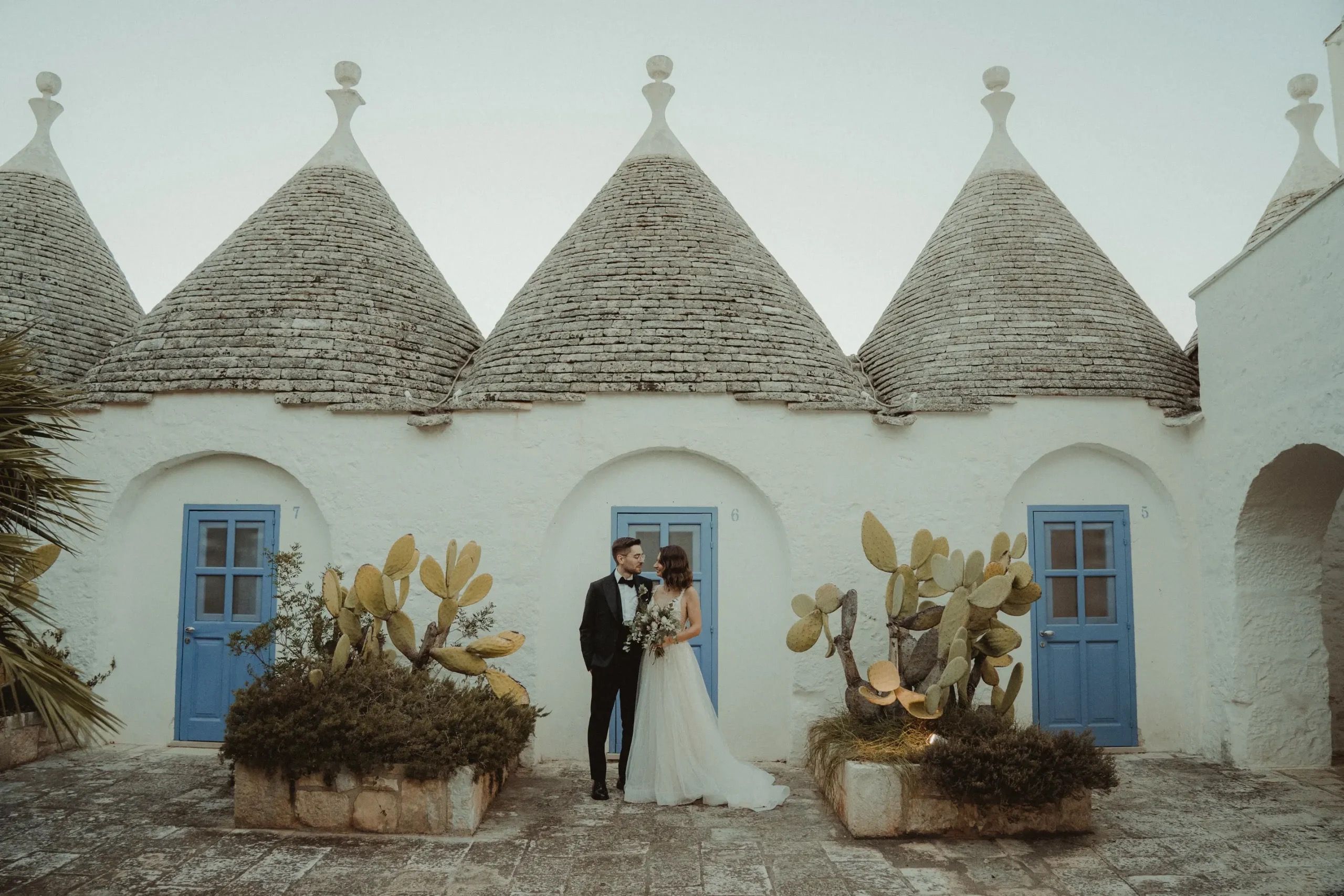 A couple among the trulli