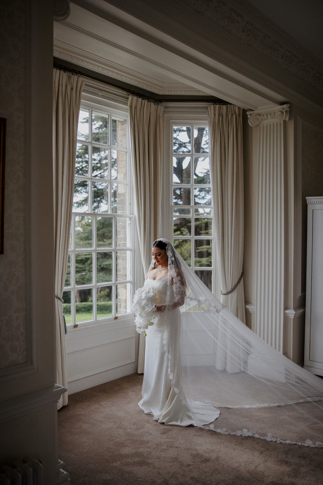 A bride at the window