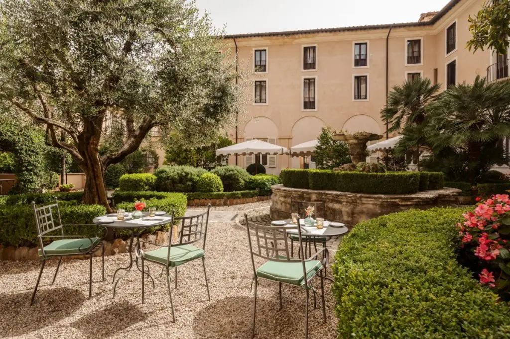 The secret convent garden at Donna Camilla Savelli Hotel, Trastevere