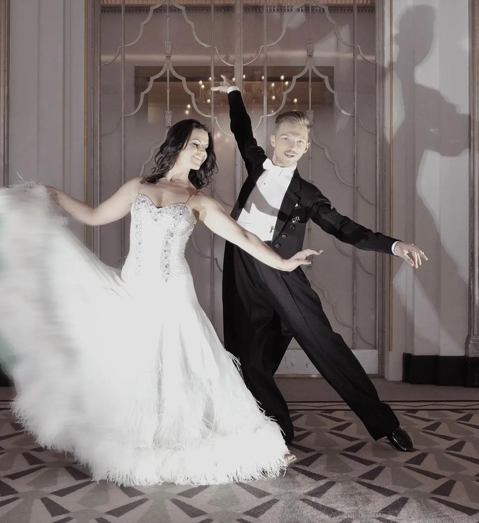A Ceremony in an Art Deco Room. A First Dance, Taught by a Choreographer.
