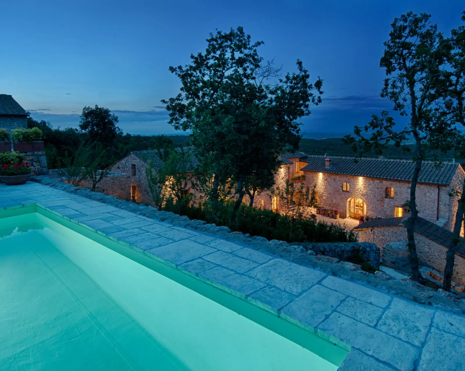 Stone, Forest & a View of Siena.