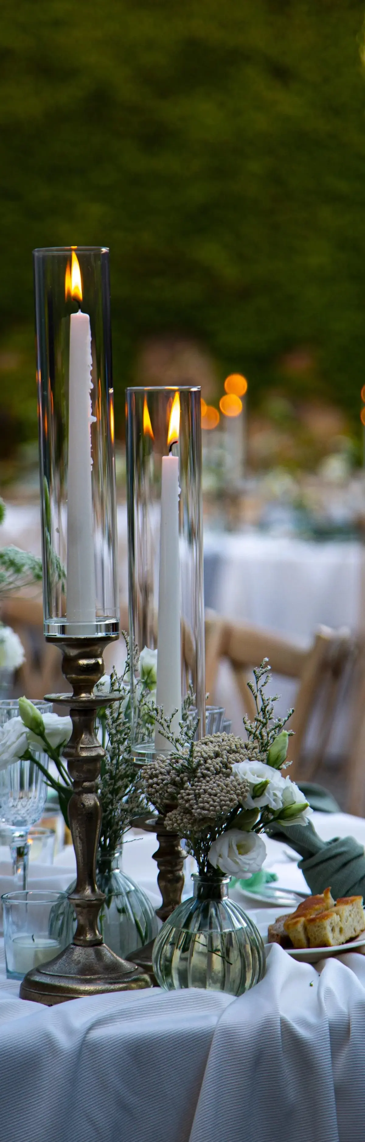 A garden wedding ceremony above the Val di Merse at Borgo di Recenza