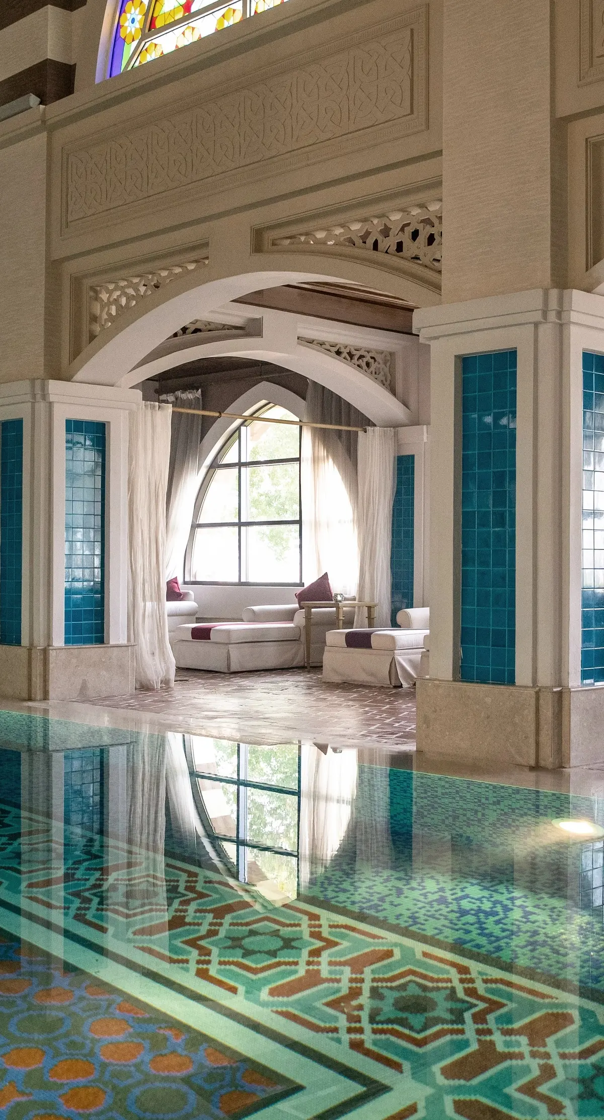 The Talise Ottoman Spa pool at Jumeirah Zabeel Saray
