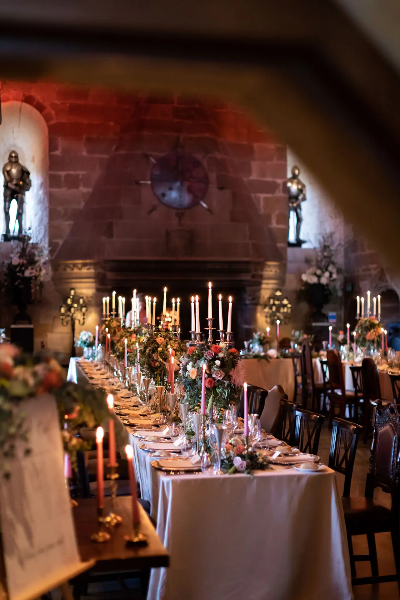 Vows in a Candlelit Hall.