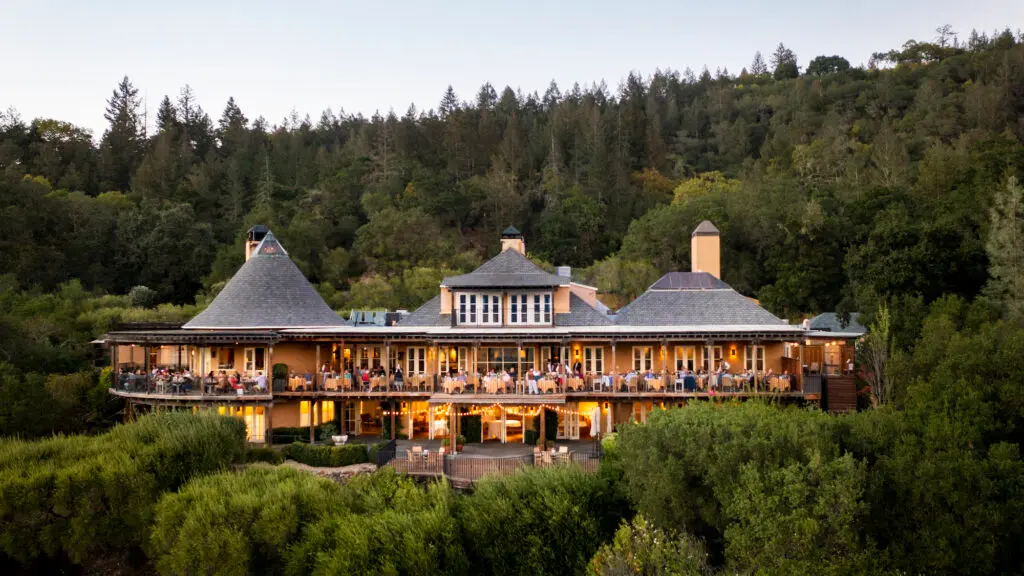 Auberge du Soleil, the hilltop resort at dusk, Auberge du Soleil, Rutherford, United States