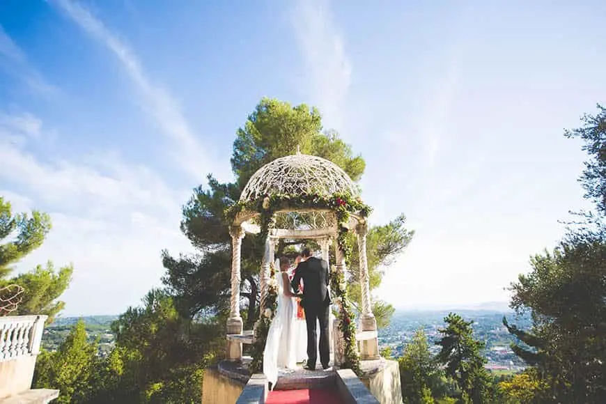 The Park from the Air, Over the Bay of Cannes, Château Saint Georges, Grasse, France