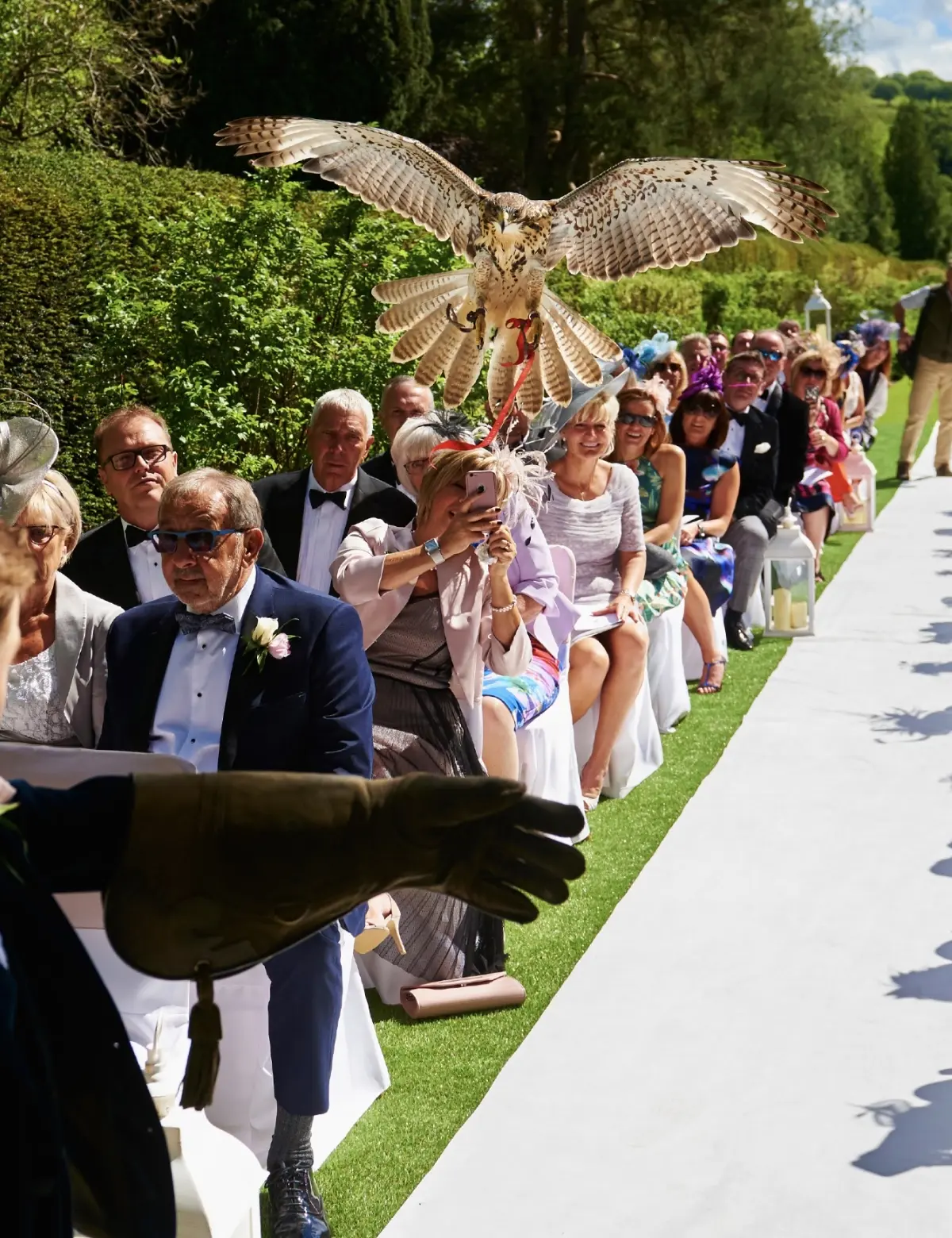 An outdoor ceremony at the Summerhouse, Bovey Castle