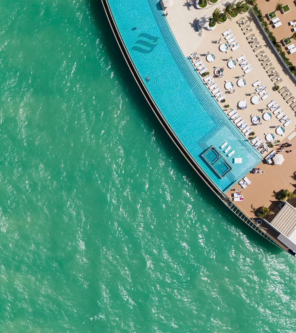 Burj Al Arab on Its Island, from the Air, Burj Al Arab Jumeirah, Dubai, United Arab Emirates