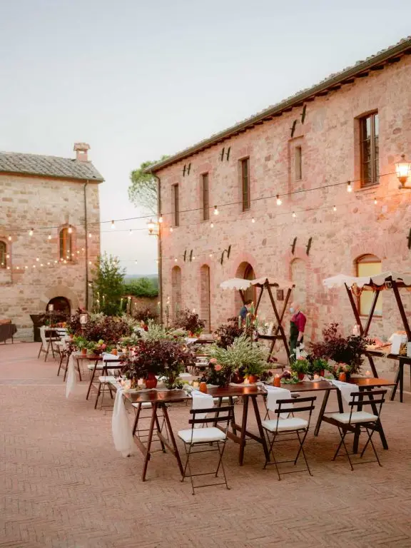 A medieval piazza and ancient well