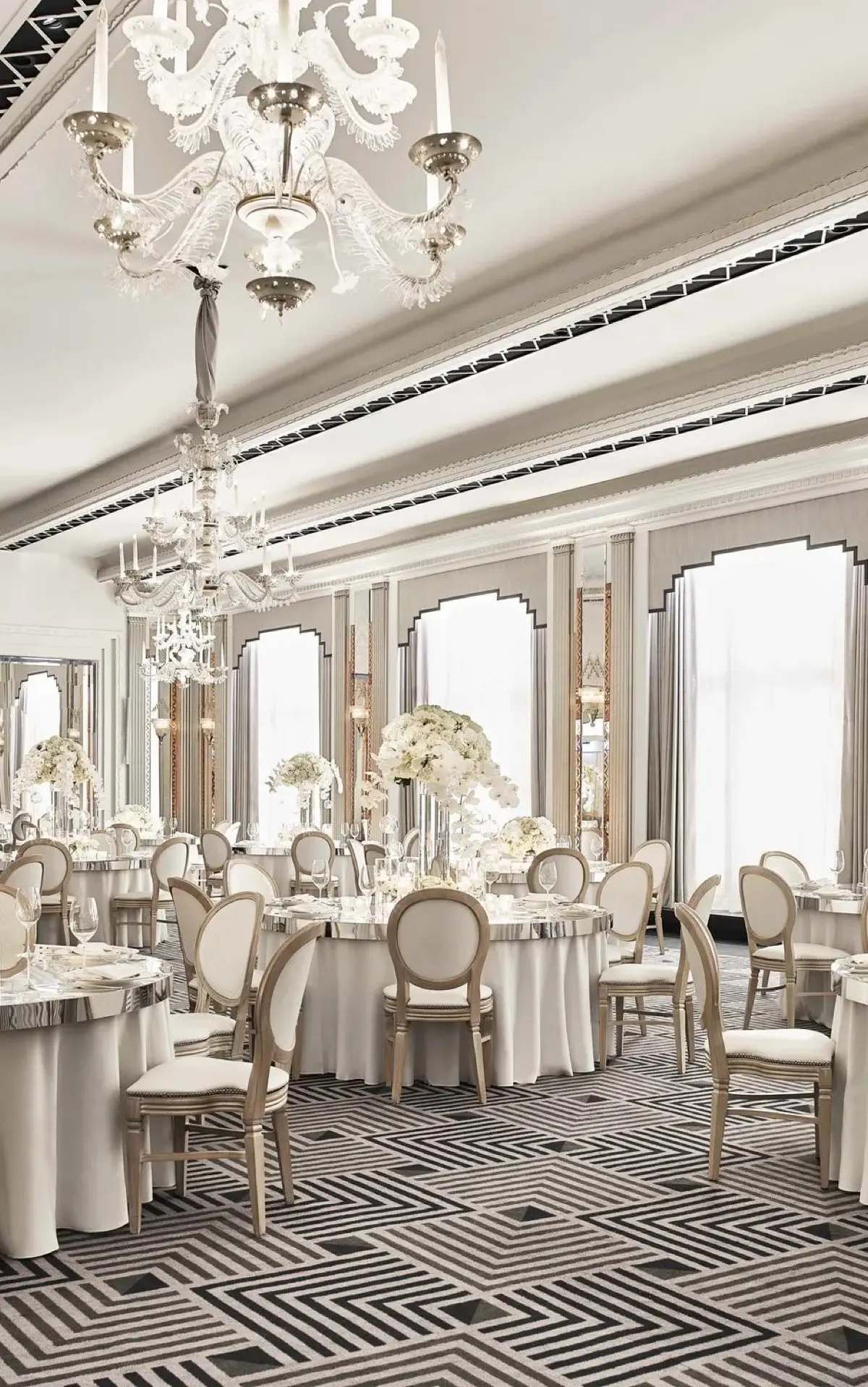 The Art Deco Ballroom, Dressed for a Wedding, Claridge's, London, England