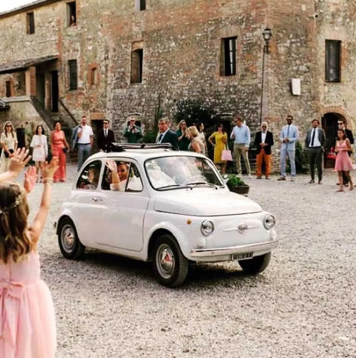 A wedding banquet at Pometti Estate, Tuscany