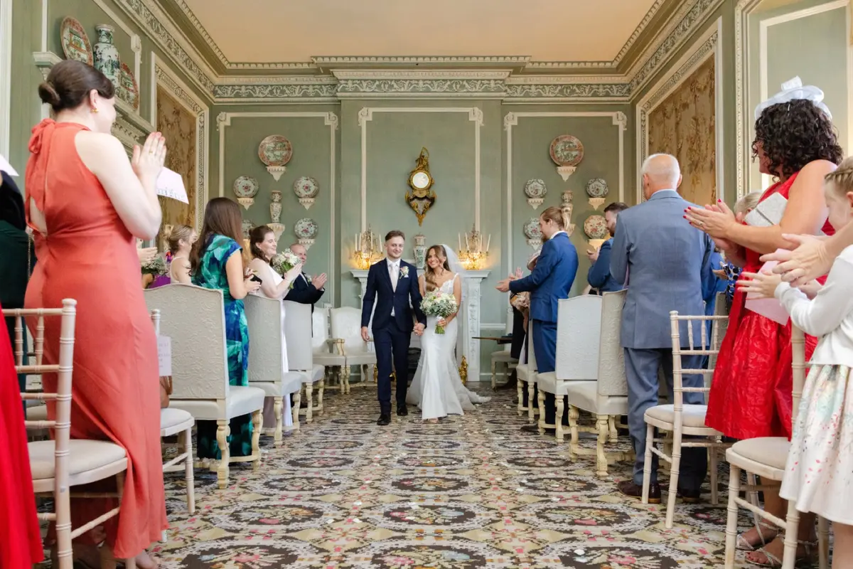 A Wedding Ceremony Inside Leeds Castle, the Grand Salon, Leeds Castle, Maidstone, United Kingdom