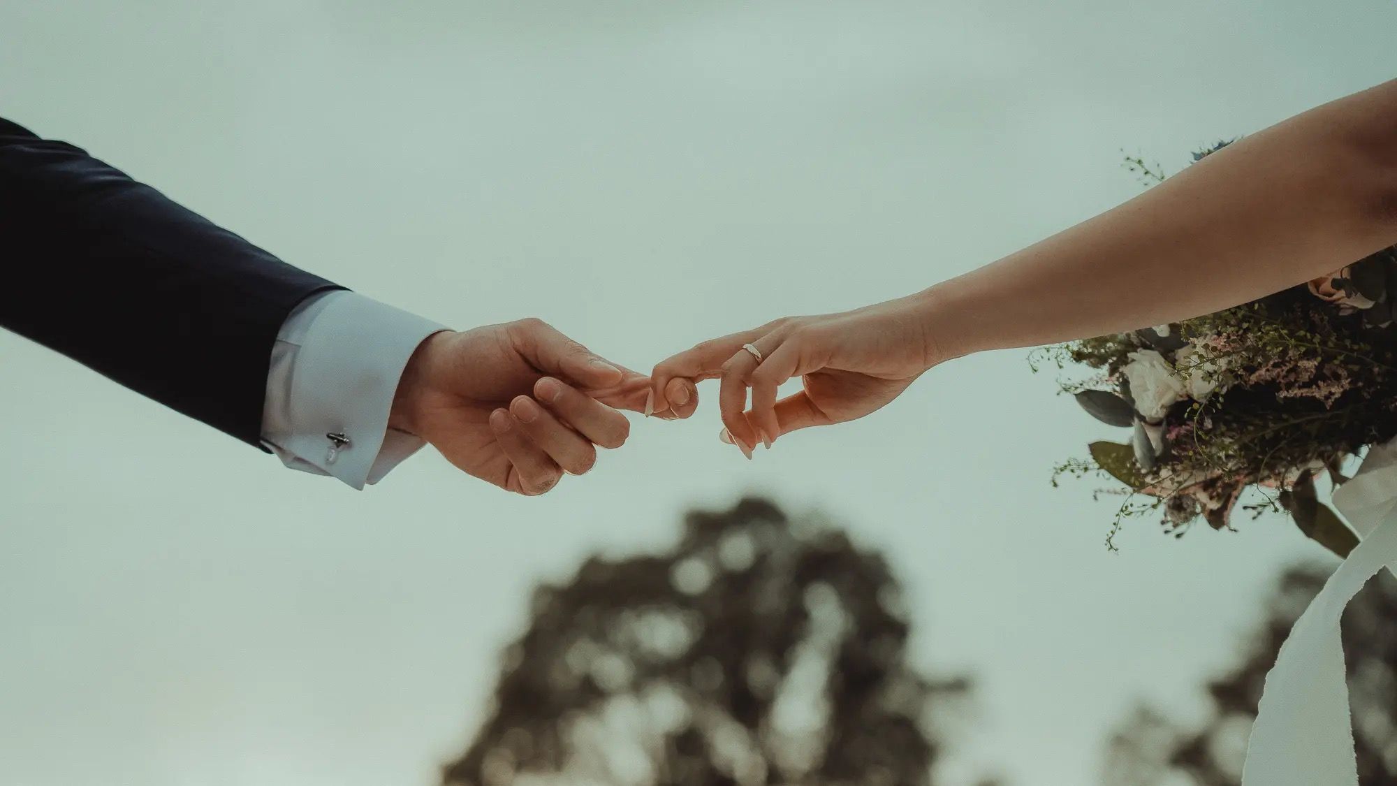 Hand in hand through the fields