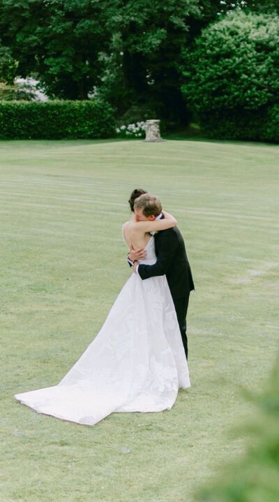 The first embrace, on the lawn at North Berwick