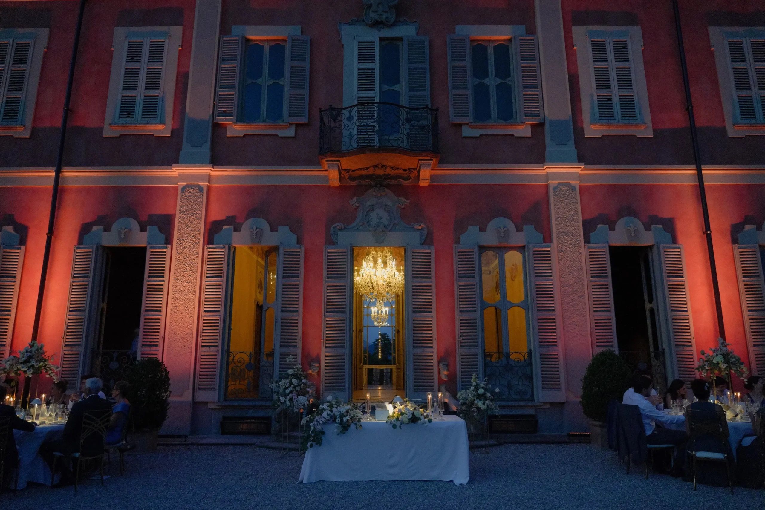 An Apulian palazzo at dusk
