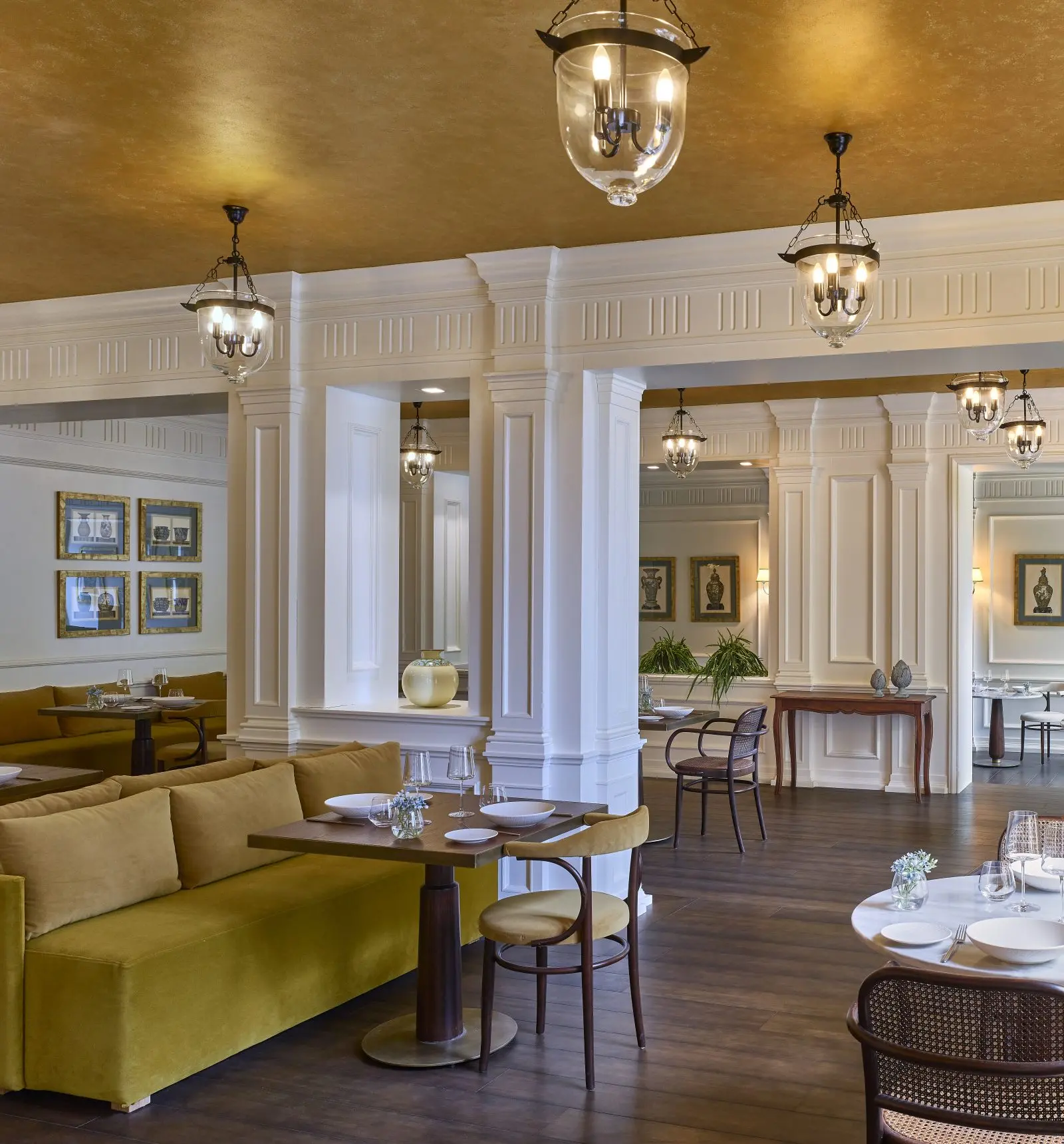A Frescoed Dining Room.