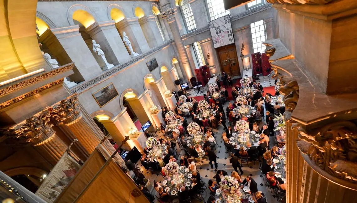 The Great Hall filled for a banquet