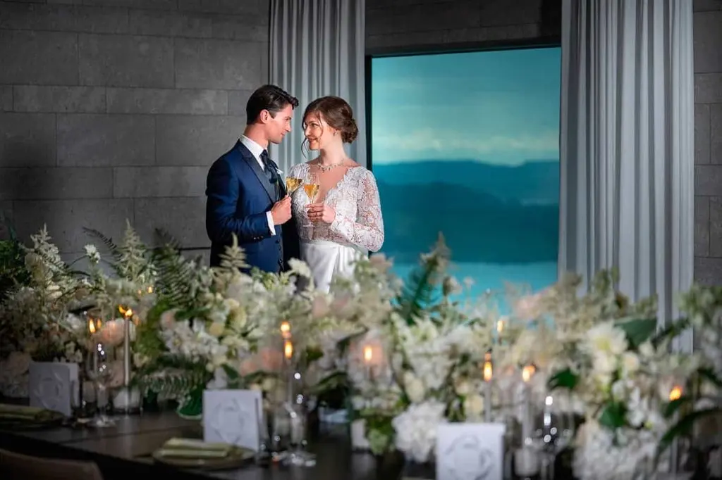 A couple by Lake Lucerne at Bürgenstock Resort