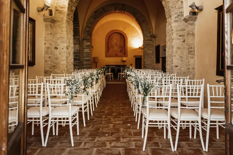 Vows in a Medieval Abbey Church.