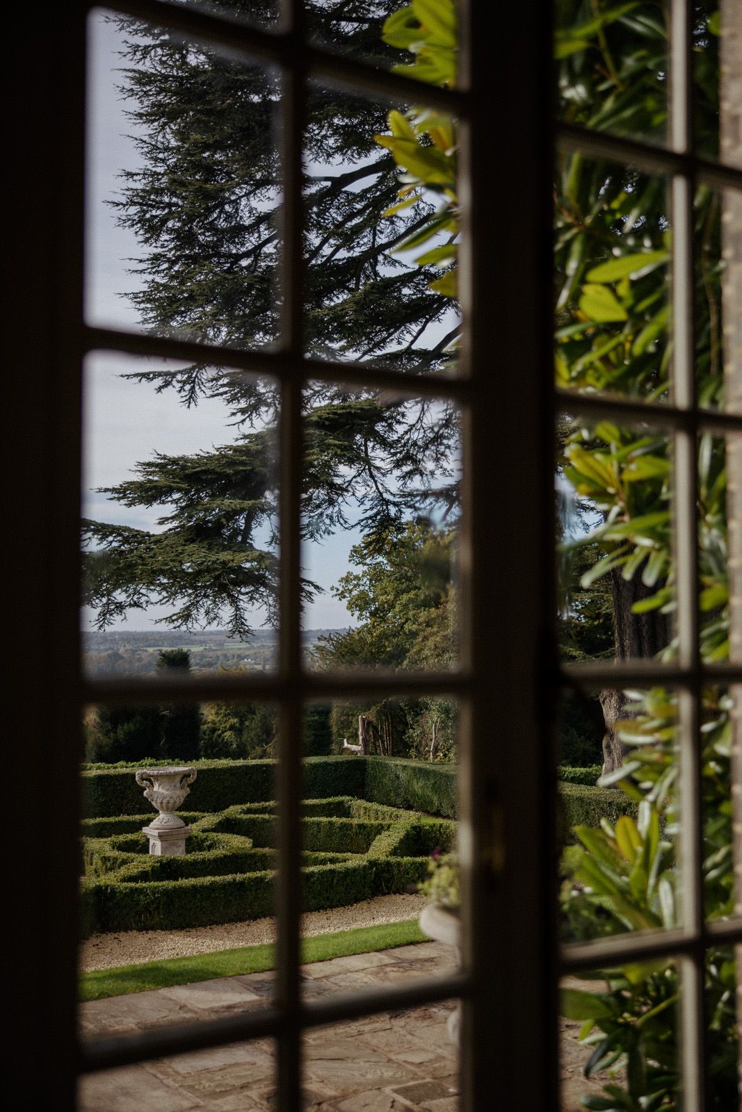 A country house window