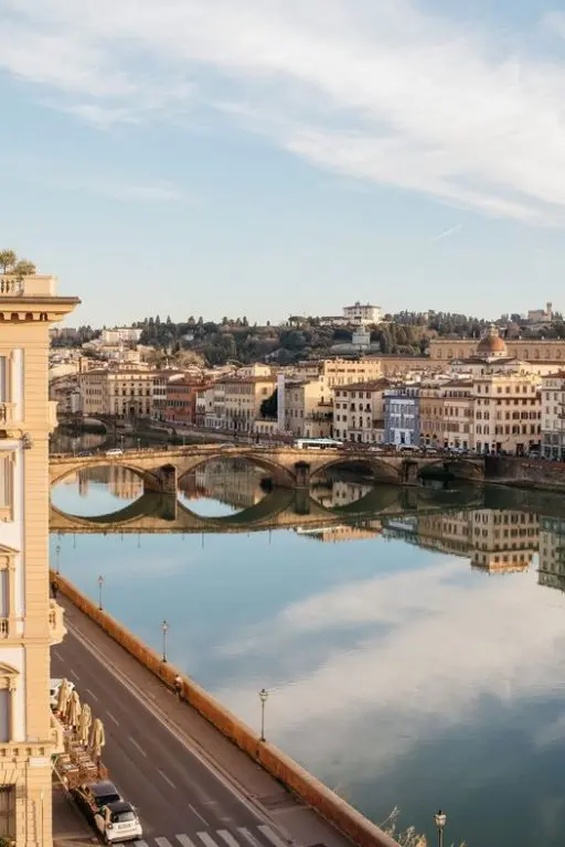A palazzo on the river Arno in Florence