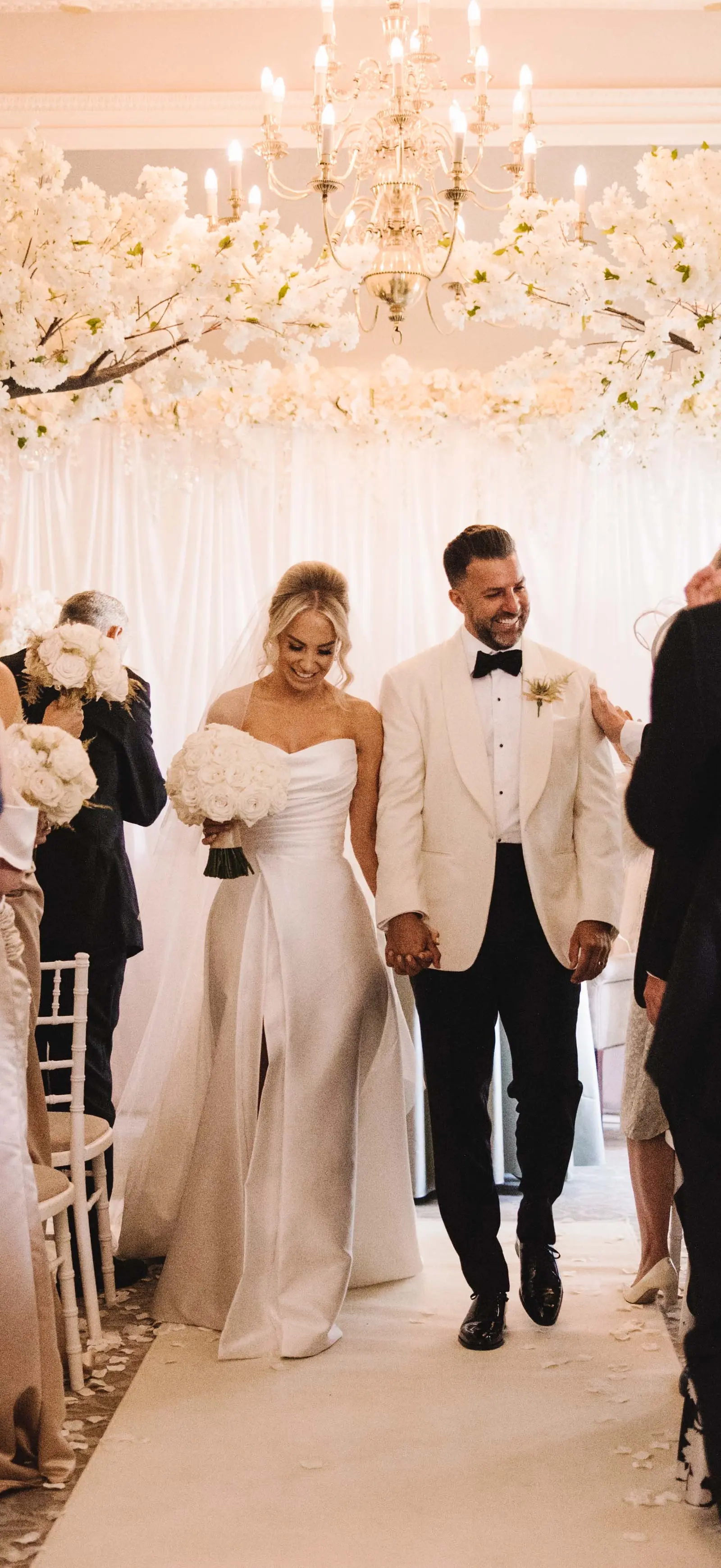 A Ceremony in the Music Room. A Banquet Beneath Chandeliers.