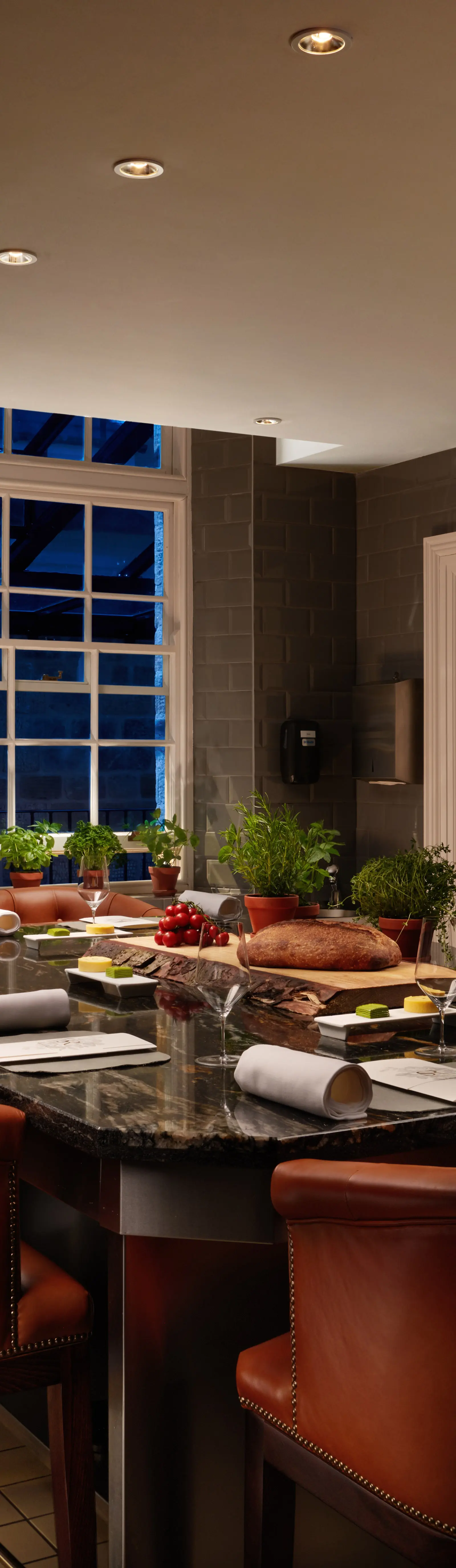 Michelin-Starred Dining, by the Hall's Own Kitchens.