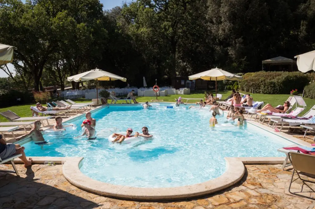 The outdoor pool at San Pietro sopra le Acque