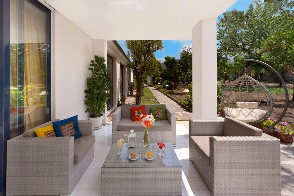 Garden-View Patio Room