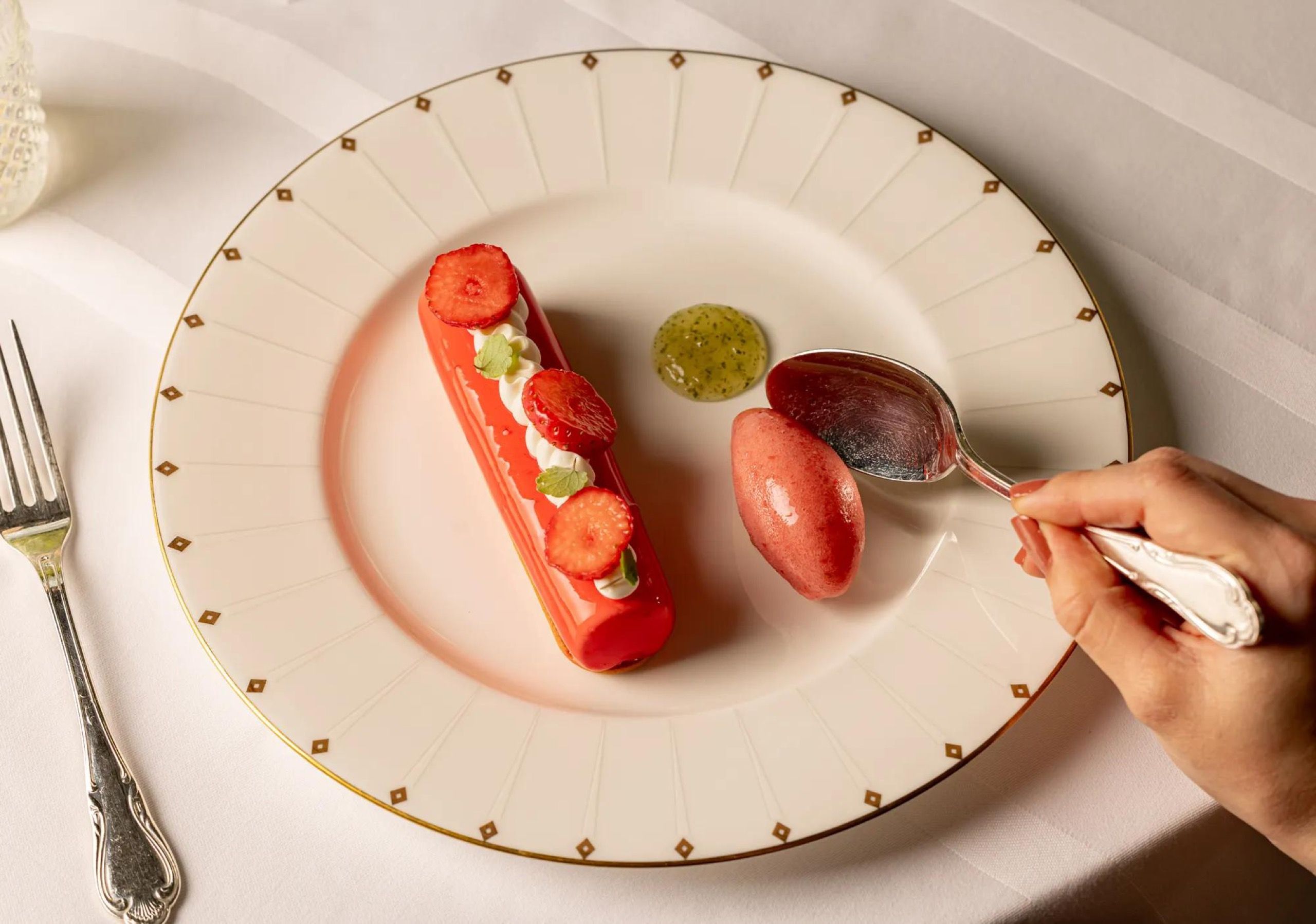 Wedding cuisine at Claridge's