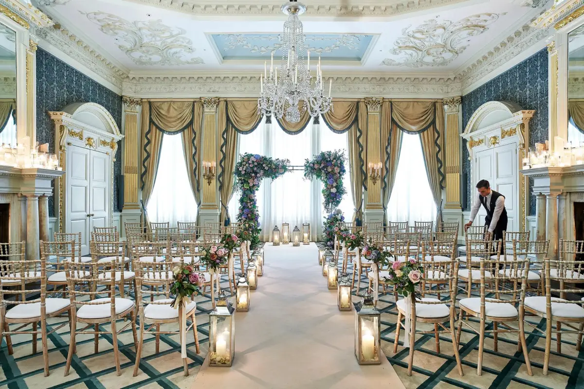 A Ceremony in the Drawing Room, Claridge's, London, England